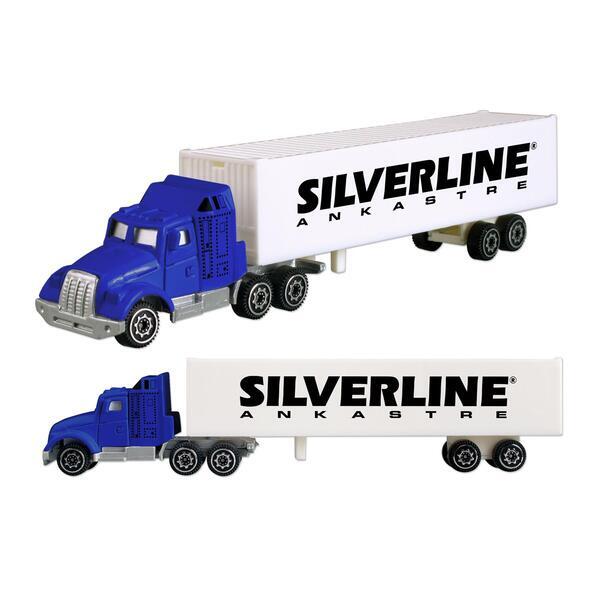Die Cast Tractor Trailer Truck, 7-1/2"