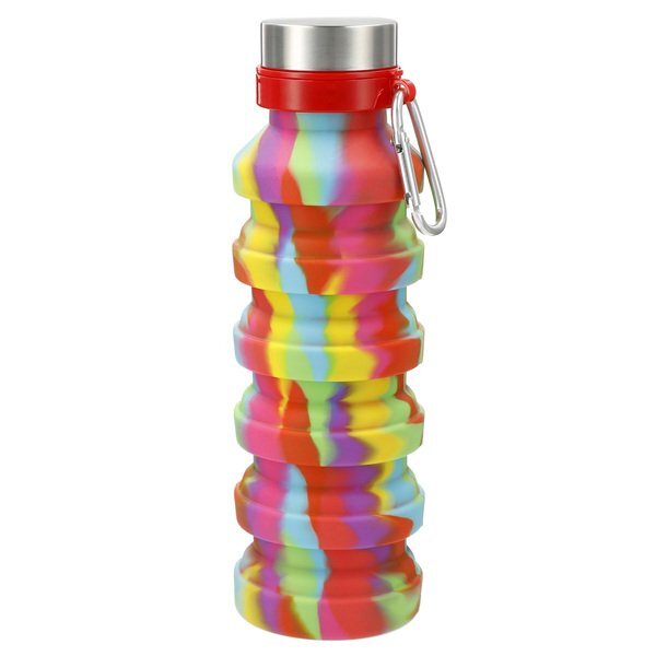 Zigoo Silicone Collapsible Tie Dye Bottle, 18oz.