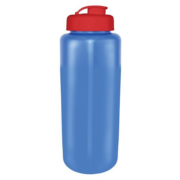 MircoHalt Grip Flip Top Cap Sport Bottle, 32 oz.