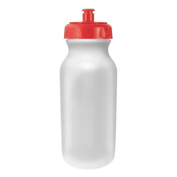 MicroHalt Value Bike Bottle Push 'n Pull Cap 20 oz. Full Color Imprint
