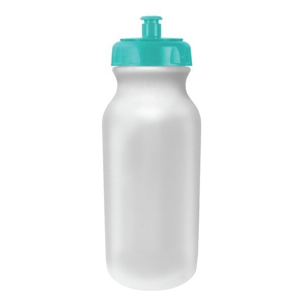 MicroHalt Value Bike Bottle Push 'n Pull Cap 20 oz. Full Color Imprint
