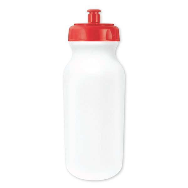 MicroHalt Value Bike Bottle Push 'n Pull Cap 20 oz. Full Color Imprint