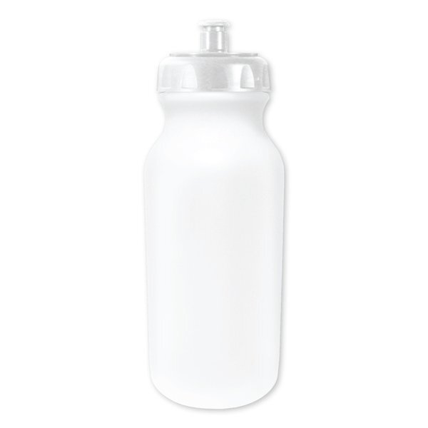 MicroHalt Value Bike Bottle Push 'n Pull Cap 20 oz. Full Color Imprint
