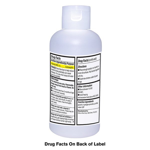 Antibacterial Gel Coconut Scented Sanitizer Bottle, 3oz.