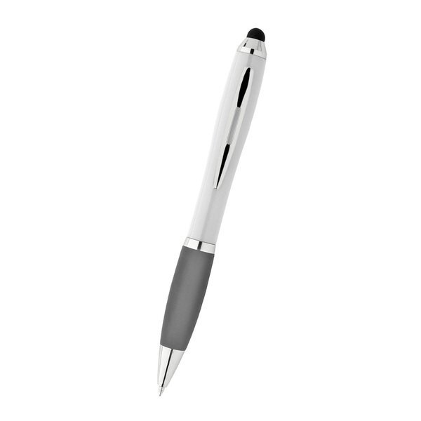 Twist Action Stylus Grip Pen w/Antimicrobial Additive