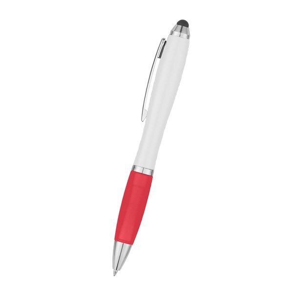 Twist Action Stylus Grip Pen w/Antimicrobial Additive