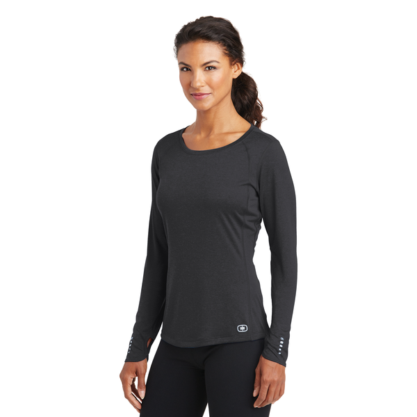 OGIO® ENDURANCE Long Sleeve Pulse Ladies' Crew Tee