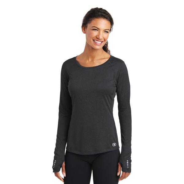 OGIO® ENDURANCE Long Sleeve Pulse Ladies' Crew Tee