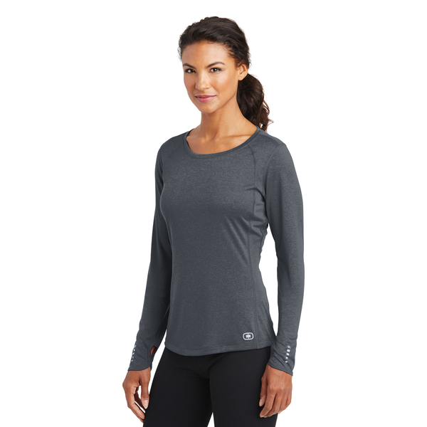 OGIO® ENDURANCE Long Sleeve Pulse Ladies' Crew Tee