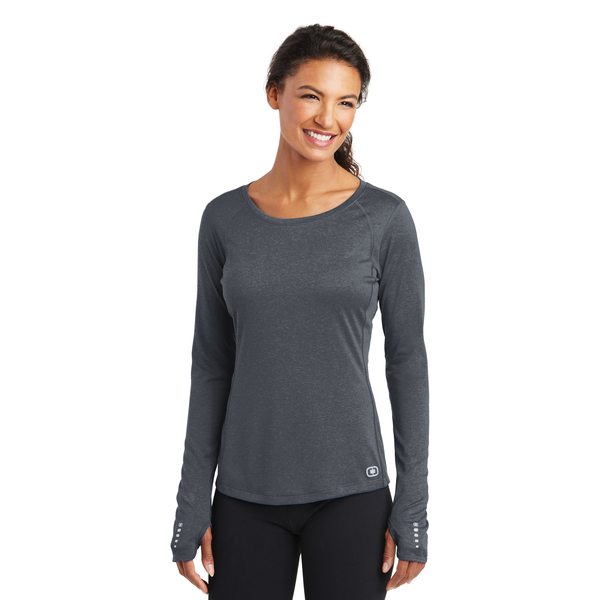 OGIO® ENDURANCE Long Sleeve Pulse Ladies' Crew Tee
