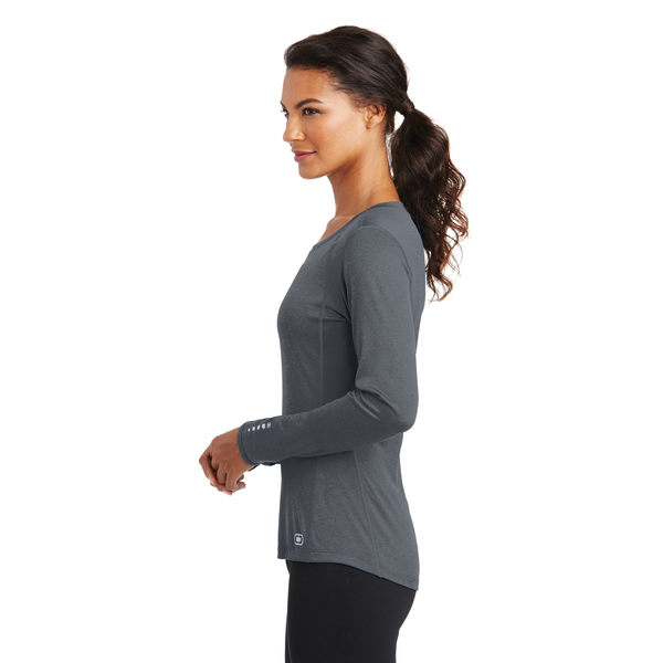 OGIO® ENDURANCE Long Sleeve Pulse Ladies' Crew Tee