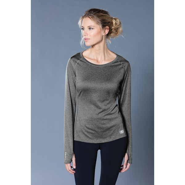 OGIO® ENDURANCE Long Sleeve Pulse Ladies' Crew Tee