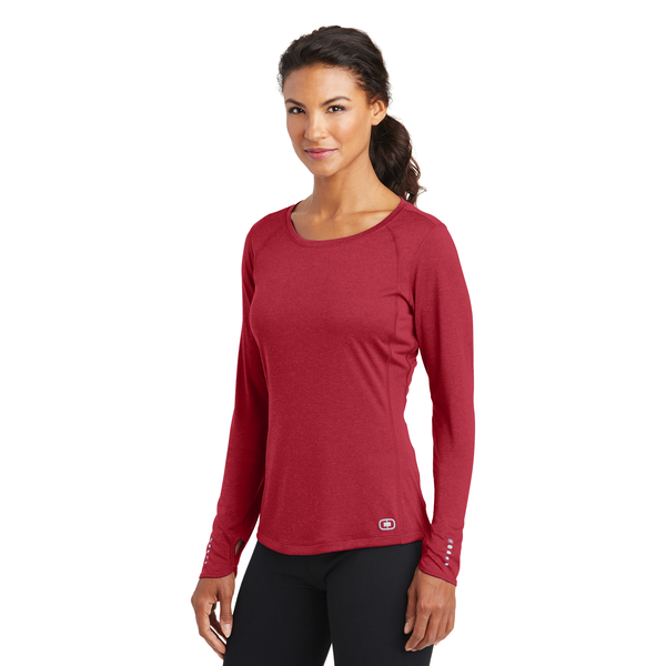 OGIO® ENDURANCE Long Sleeve Pulse Ladies' Crew Tee