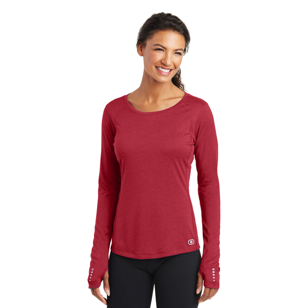 OGIO® ENDURANCE Long Sleeve Pulse Ladies' Crew Tee