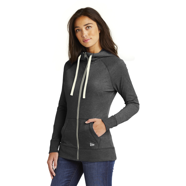 New Era® Sueded Cotton Blend Full-Zip Ladies' Hoodie