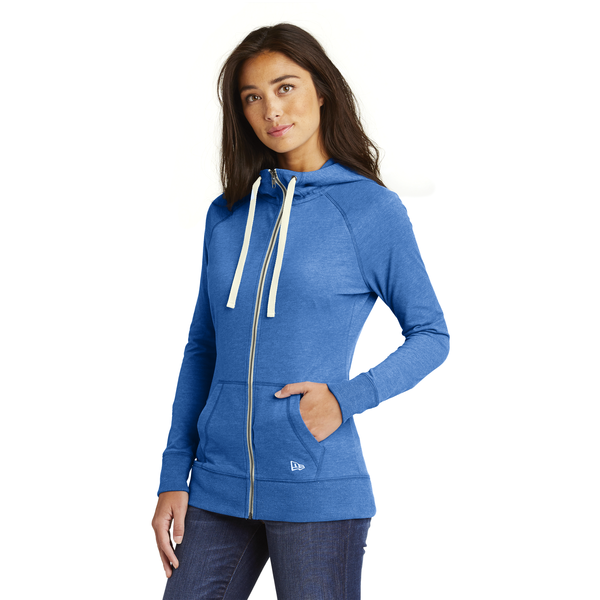 New Era® Sueded Cotton Blend Full-Zip Ladies' Hoodie