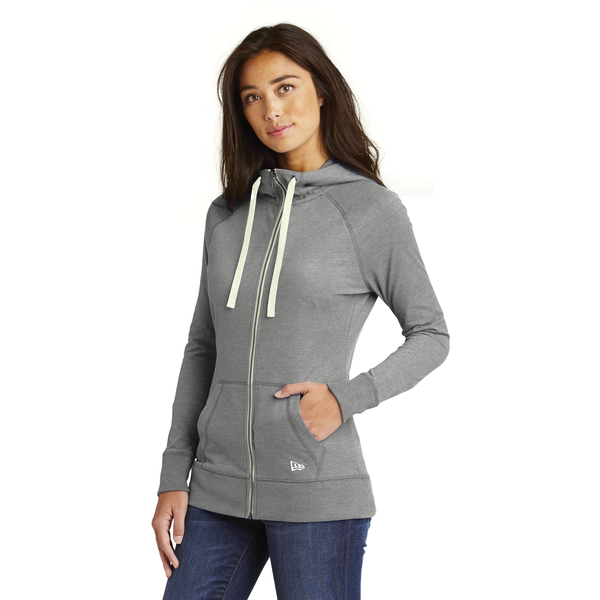 New Era® Sueded Cotton Blend Full-Zip Ladies' Hoodie