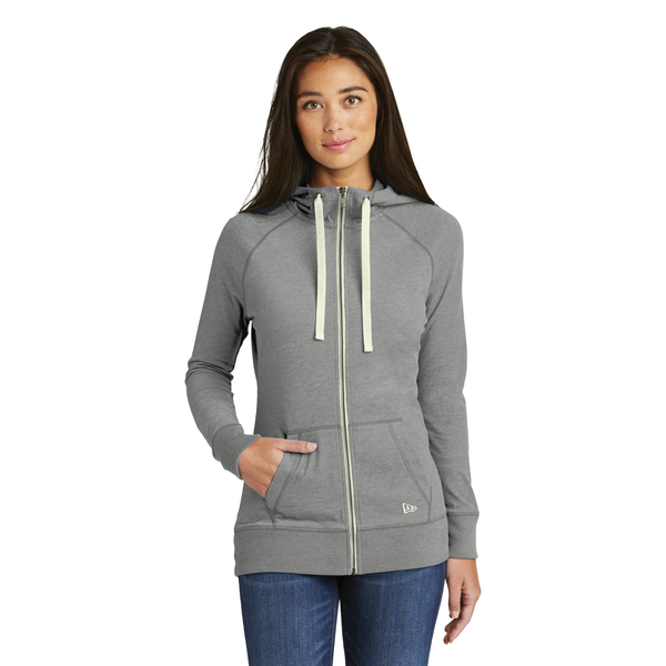New Era® Sueded Cotton Blend Full-Zip Ladies' Hoodie