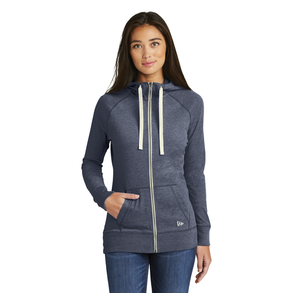 New Era® Sueded Cotton Blend Full-Zip Ladies' Hoodie