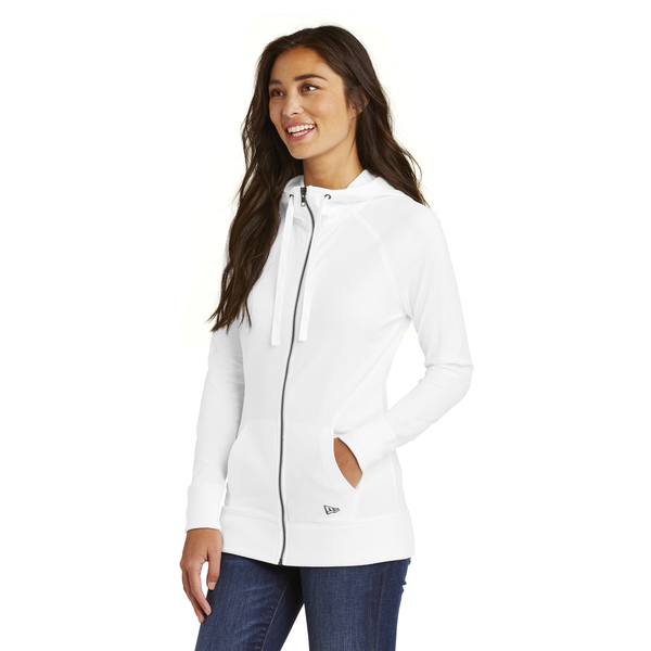 New Era® Sueded Cotton Blend Full-Zip Ladies' Hoodie