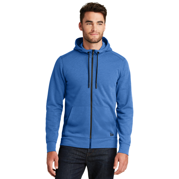 New Era® Tri-Blend Fleece Full-Zip Men's Hoodie