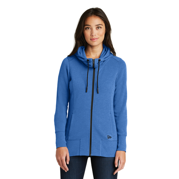New Era® Tri-Blend Fleece Full-Zip Ladies' Hoodie