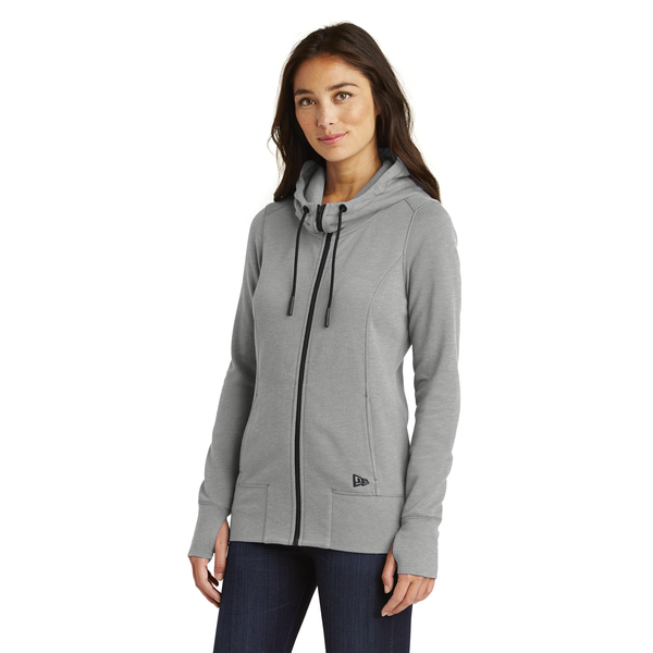 New Era® Tri-Blend Fleece Full-Zip Ladies' Hoodie