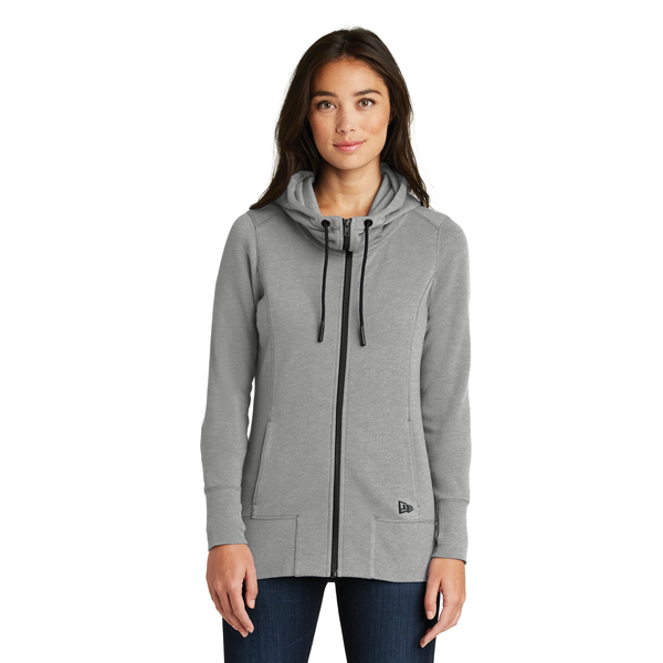 New Era® Tri-Blend Fleece Full-Zip Ladies' Hoodie