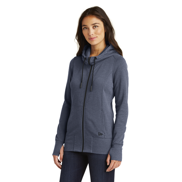 New Era® Tri-Blend Fleece Full-Zip Ladies' Hoodie