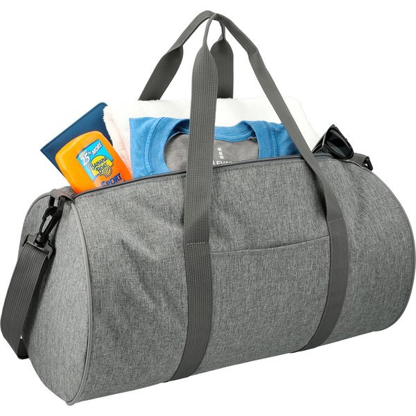 Tahoe Polyester Graphite Barrel Duffel, 18"