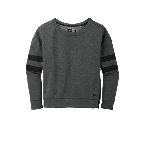 New Era® Tri-Blend Fleece Varsity Ladies' Crew