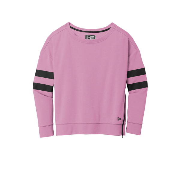 New Era® Tri-Blend Fleece Varsity Ladies' Crew