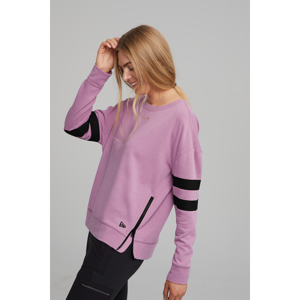 New Era® Tri-Blend Fleece Varsity Ladies' Crew