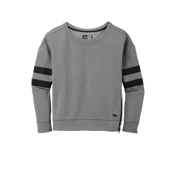 New Era® Tri-Blend Fleece Varsity Ladies' Crew
