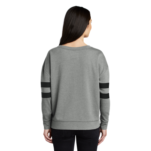 New Era® Tri-Blend Fleece Varsity Ladies' Crew