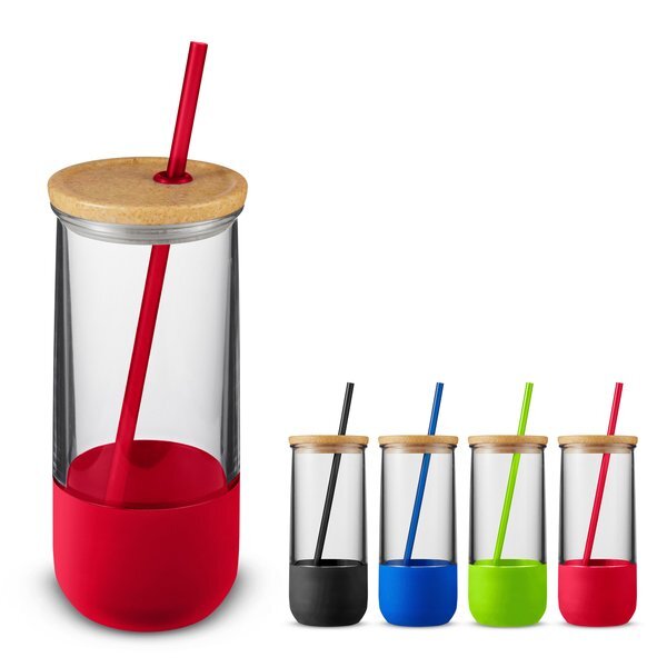 Vivify Straw Tumbler w/ Silicon Grip, 20 oz.