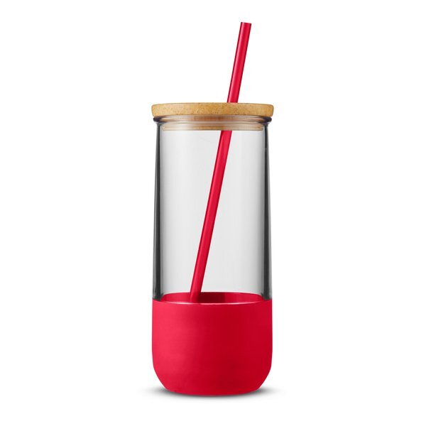 Vivify Straw Tumbler w/ Silicon Grip, 20 oz.