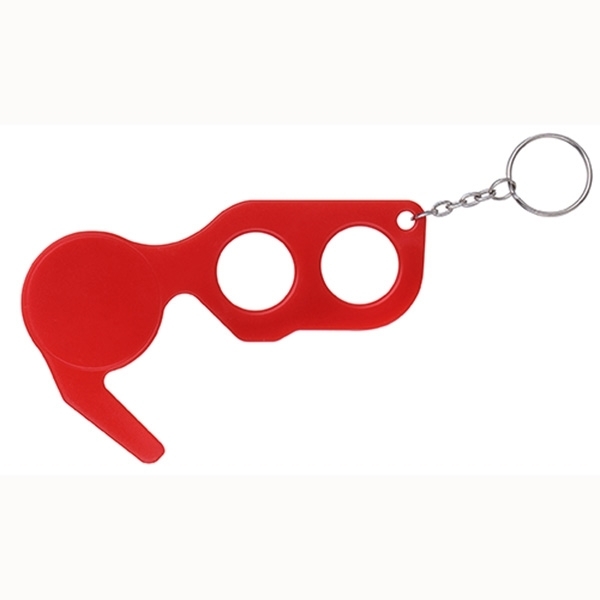 No-Touch Plastic Door Opener Tool Key Chain
