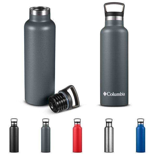 Columbia® Double-Wall Vacuum Bottle w/ Loop Top, 21 oz.