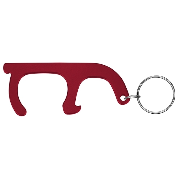 No-Touch Slim Aluminum Door Opener Tool w/ Bottle Opener