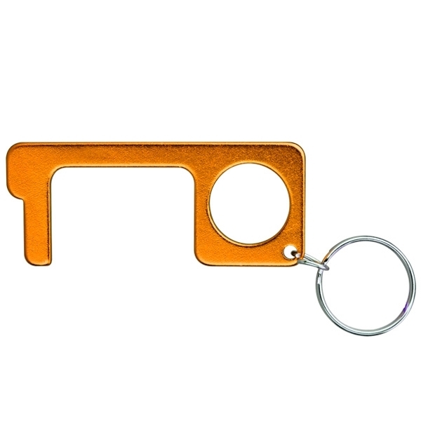 No-Touch Aluminum Door Opener Tool Key Chain