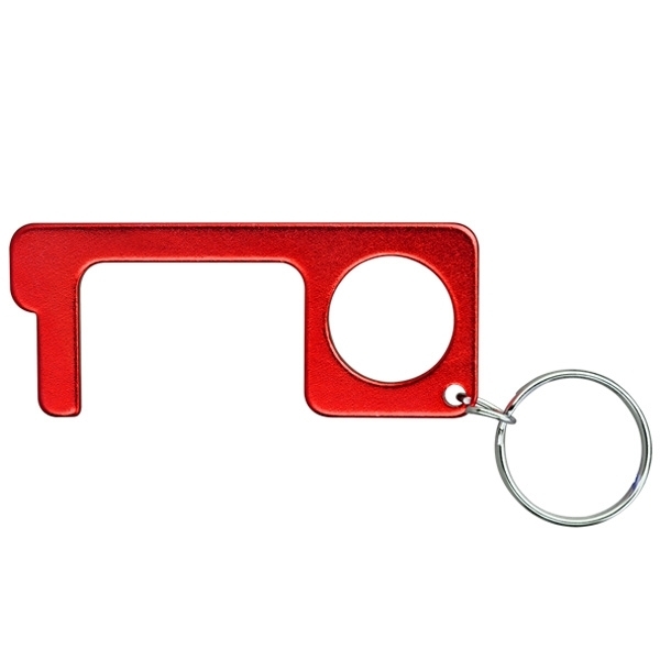 No-Touch Aluminum Door Opener Tool Key Chain