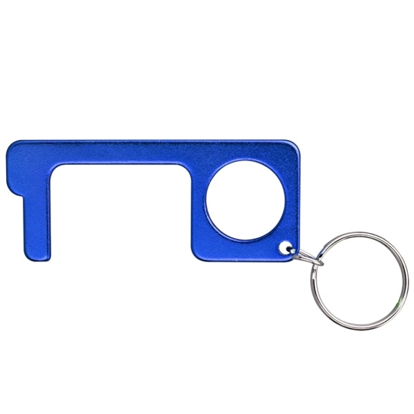 No-Touch Aluminum Door Opener Tool Key Chain