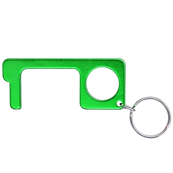 No-Touch Aluminum Door Opener Tool Key Chain