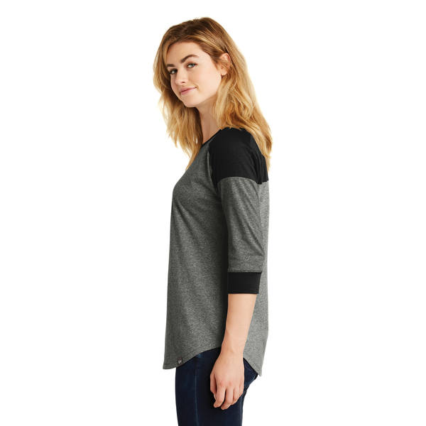 New Era® Heritage Blend 3/4 Sleeve Baseball Raglan Ladies' Tee