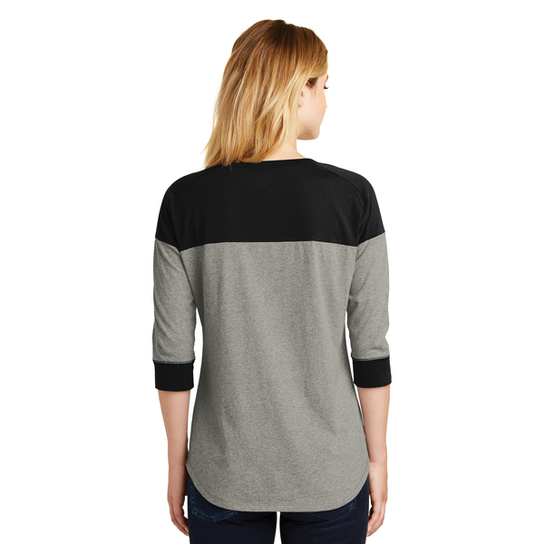 New Era® Heritage Blend 3/4 Sleeve Baseball Raglan Ladies' Tee