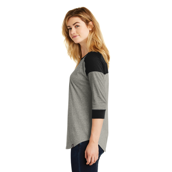 New Era® Heritage Blend 3/4 Sleeve Baseball Raglan Ladies' Tee