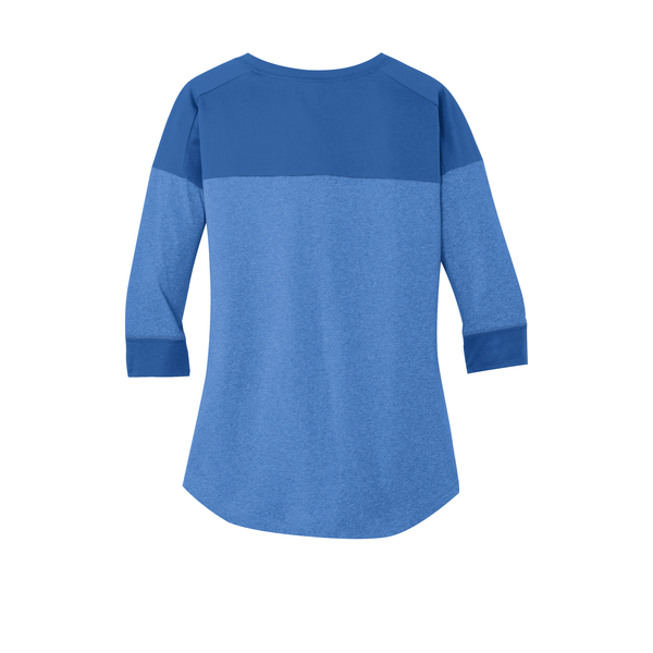 New Era® Heritage Blend 3/4 Sleeve Baseball Raglan Ladies' Tee