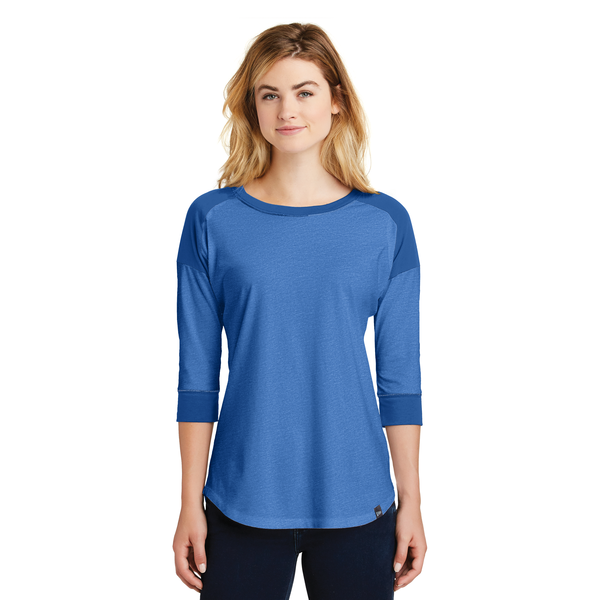 New Era® Heritage Blend 3/4 Sleeve Baseball Raglan Ladies' Tee