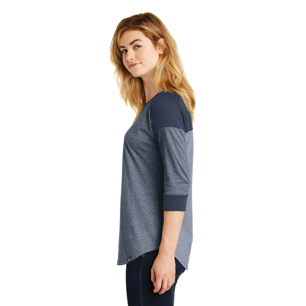 New Era® Heritage Blend 3/4 Sleeve Baseball Raglan Ladies' Tee